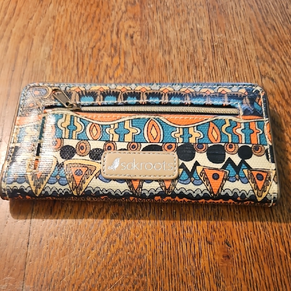 Sakroots Multicolor Patterned  Slim Wallet
